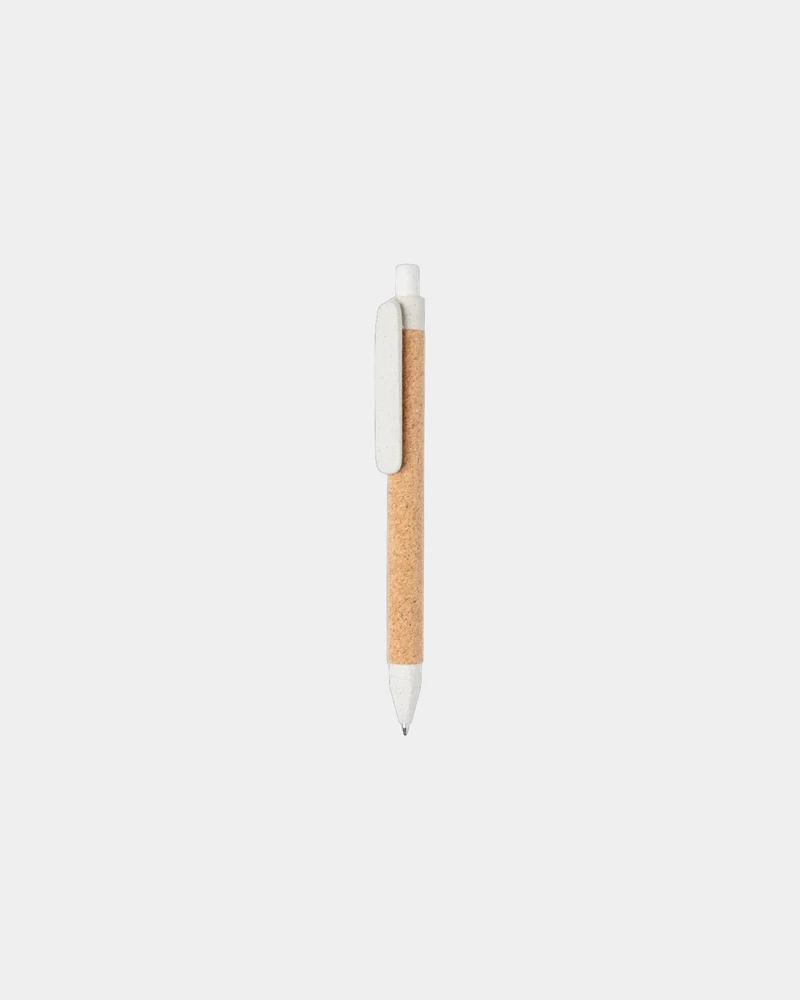 Bolígrafo de paja de trigo y corcho para personalizar