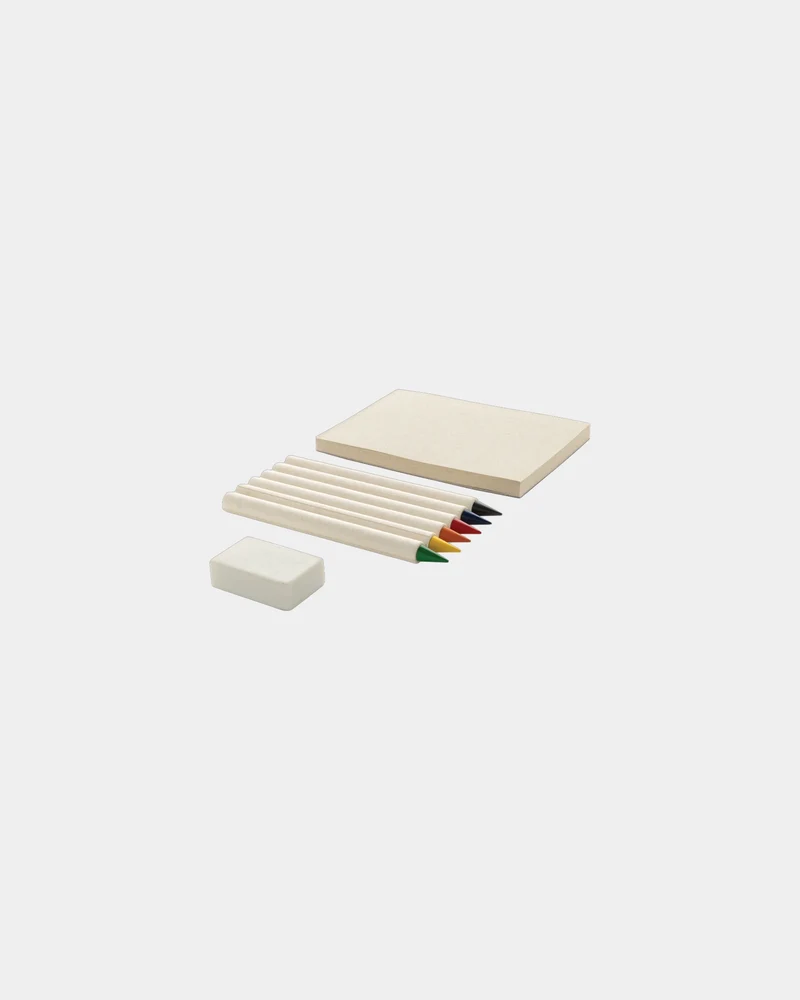 Set de 6 lápices de colores reciclados para personalizar