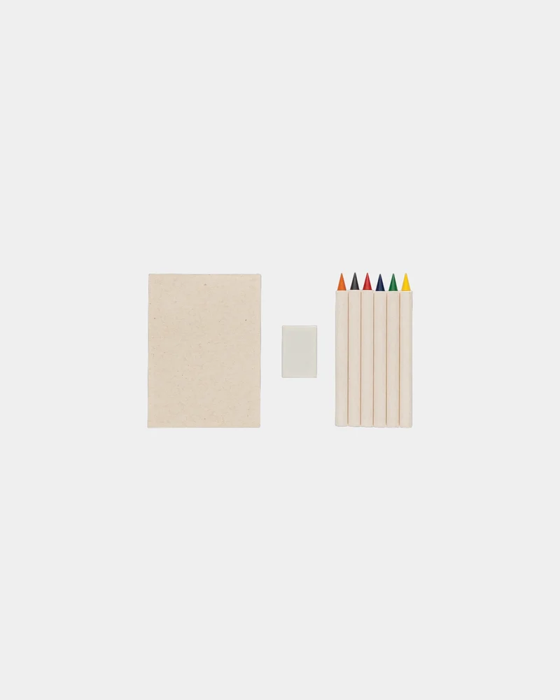 Set de 6 lápices de colores reciclados para personalizar