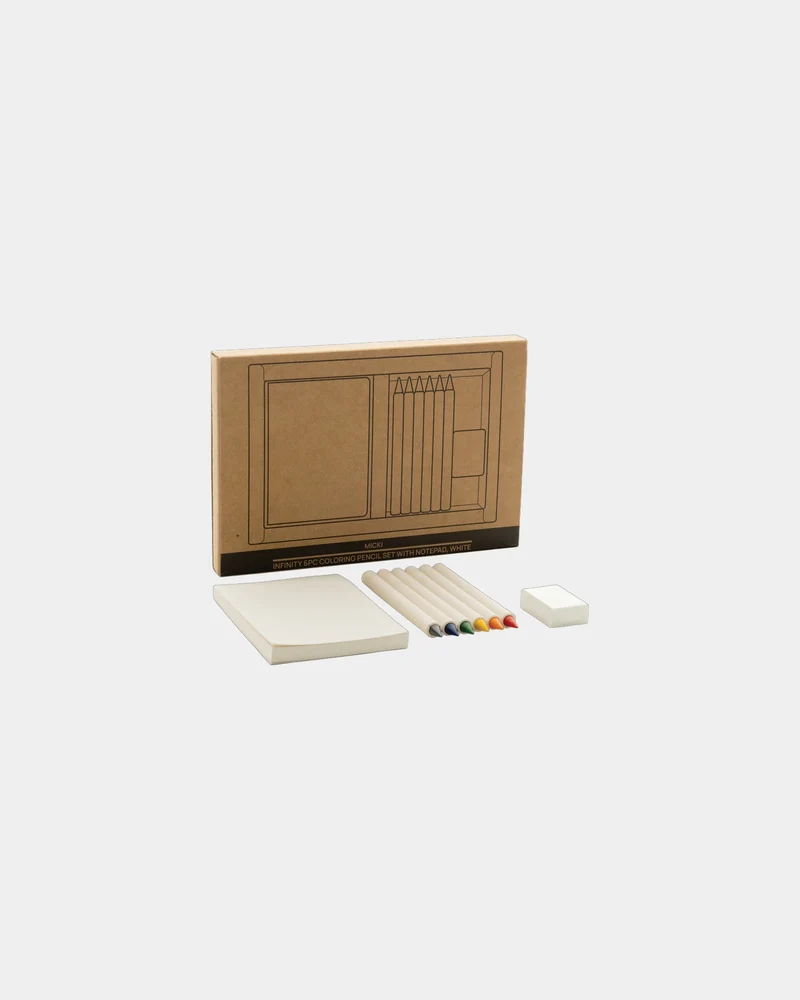 Set de 6 lápices de colores reciclados para personalizar