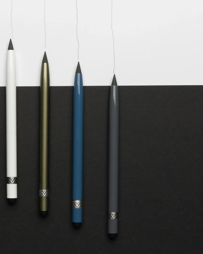 Lápiz infinito de aluminio con goma para personalizar