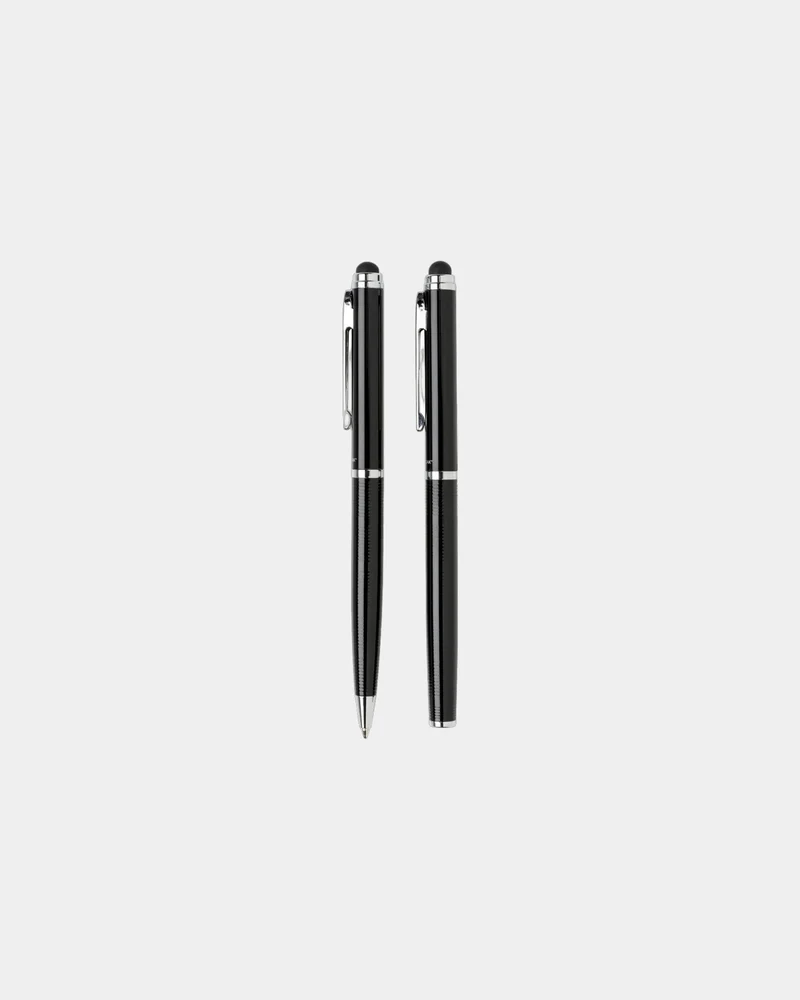Set de bolígrafos metal grabado láser para personalizar