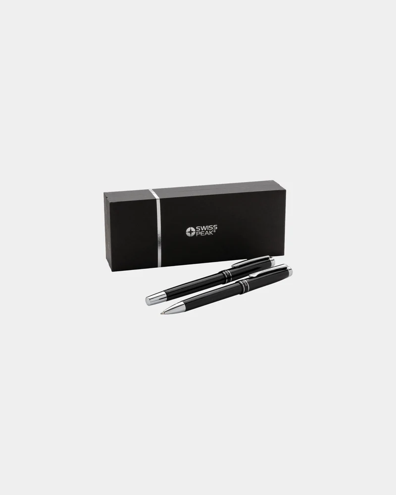 Set de bolígrafos latón y acero grabado para personalizar