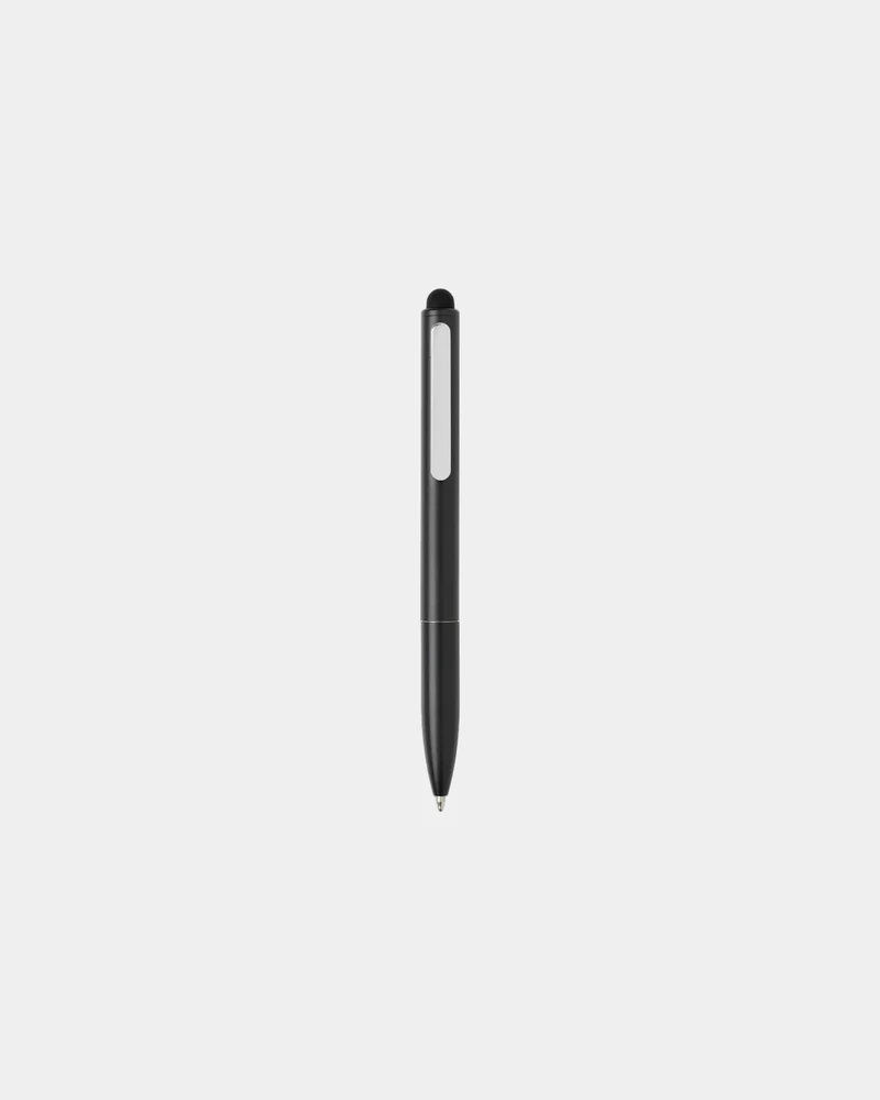 Bolígrafo aluminio reciclado con stylus para personalizar