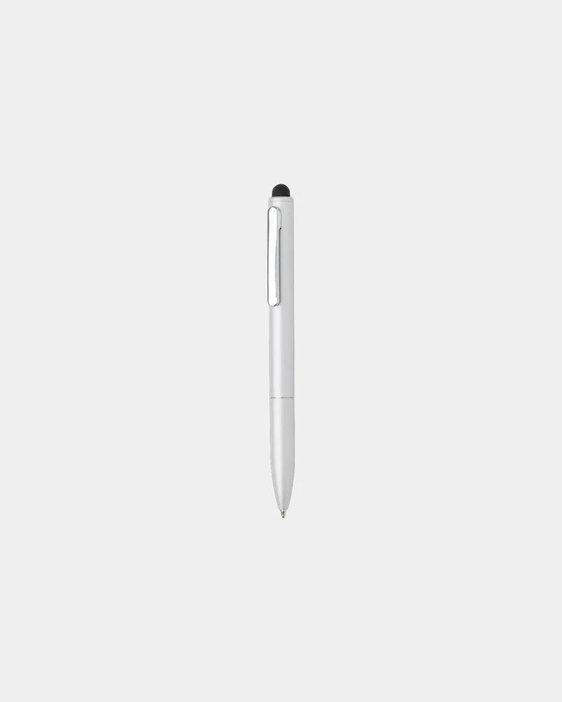 Bolígrafo aluminio reciclado con stylus para personalizar