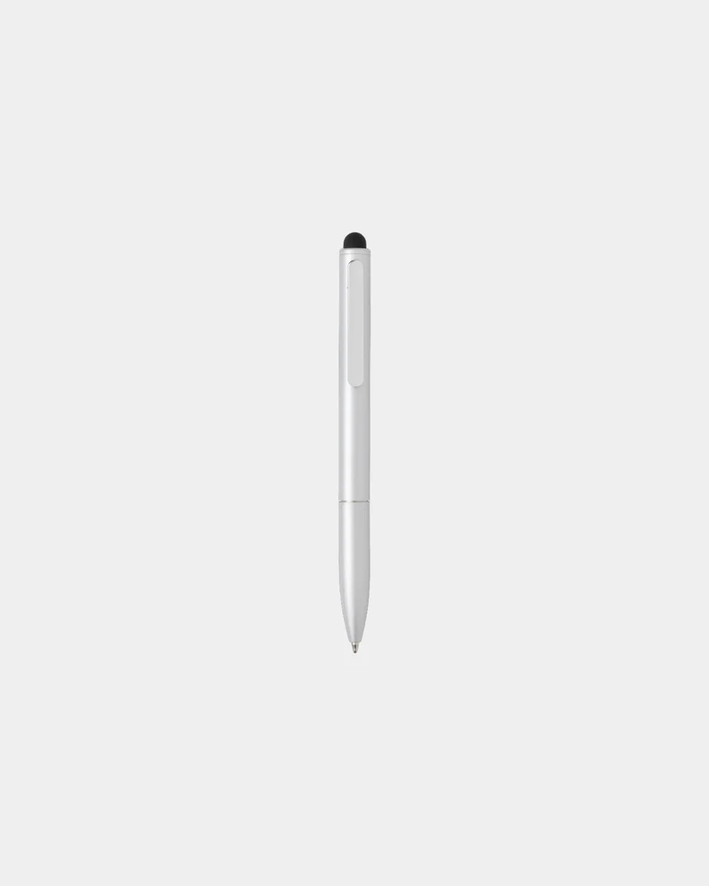 Bolígrafo aluminio reciclado con stylus para personalizar