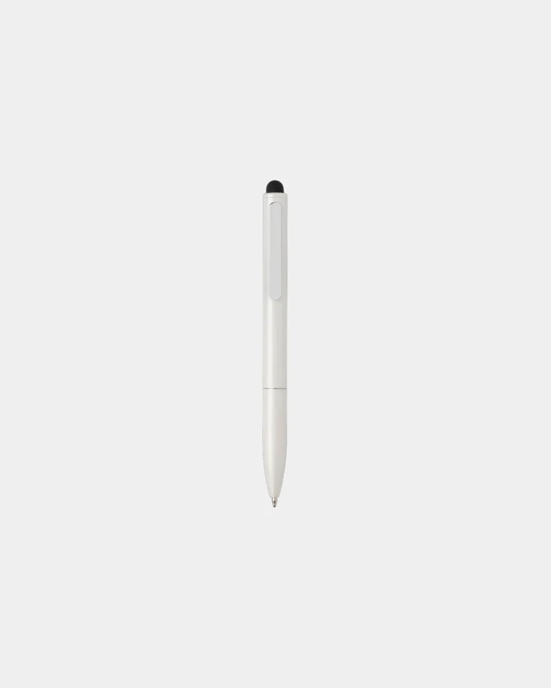 Bolígrafo aluminio reciclado con stylus para personalizar