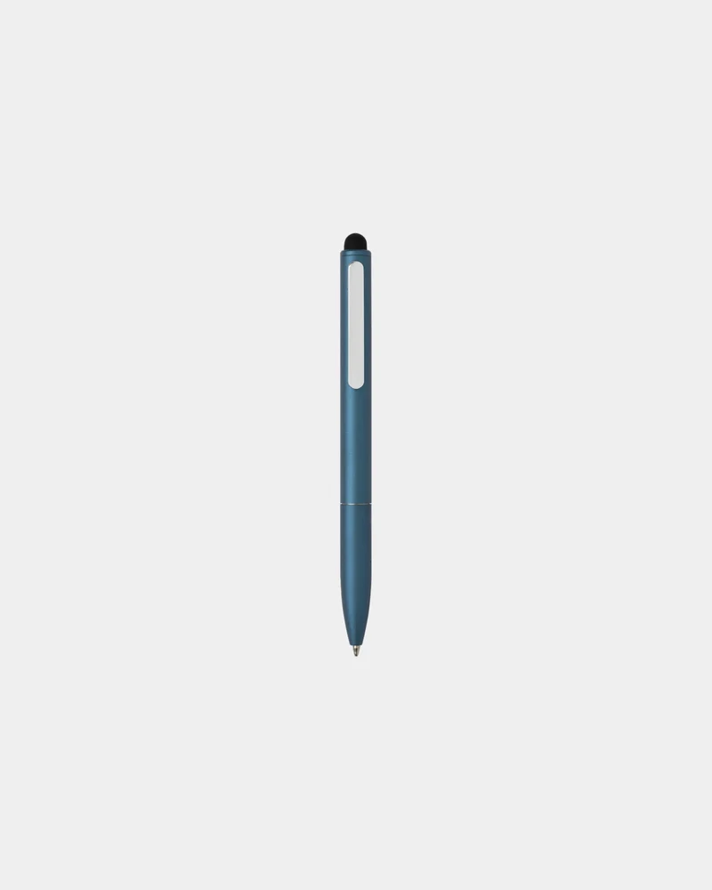 Bolígrafo aluminio reciclado con stylus para personalizar