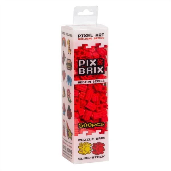 Bloques Pix Brix 500 Piezas Color Rojo Medium Series Pixel Art