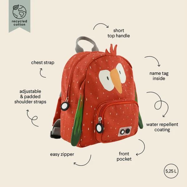 Mochila Trixie Loro Mr Parrot Pequeña
