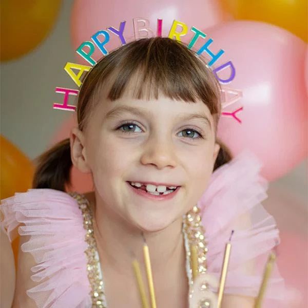 Diadema Happy Birthday Feliz Cumpleaños