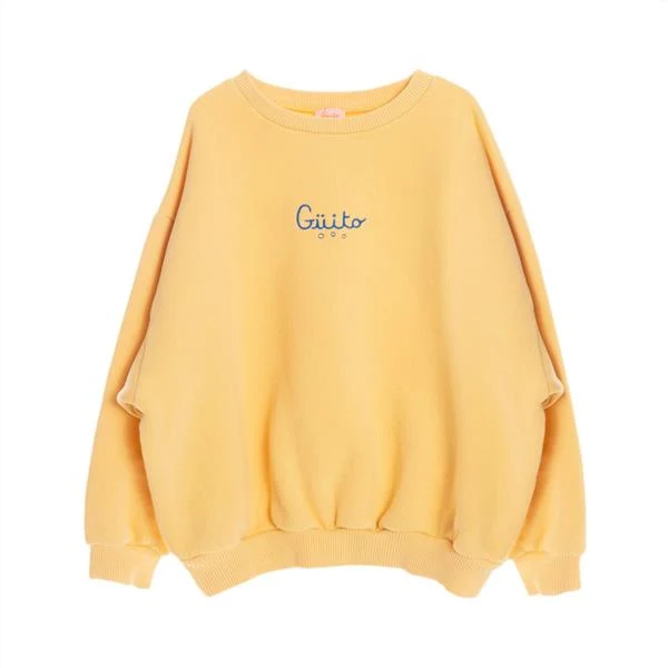 Sudadera Oversize Basica Guito Golden Haze Amariilo 100% Algodón