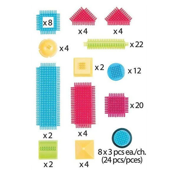 Bristle blocks Caja de 112 piezas