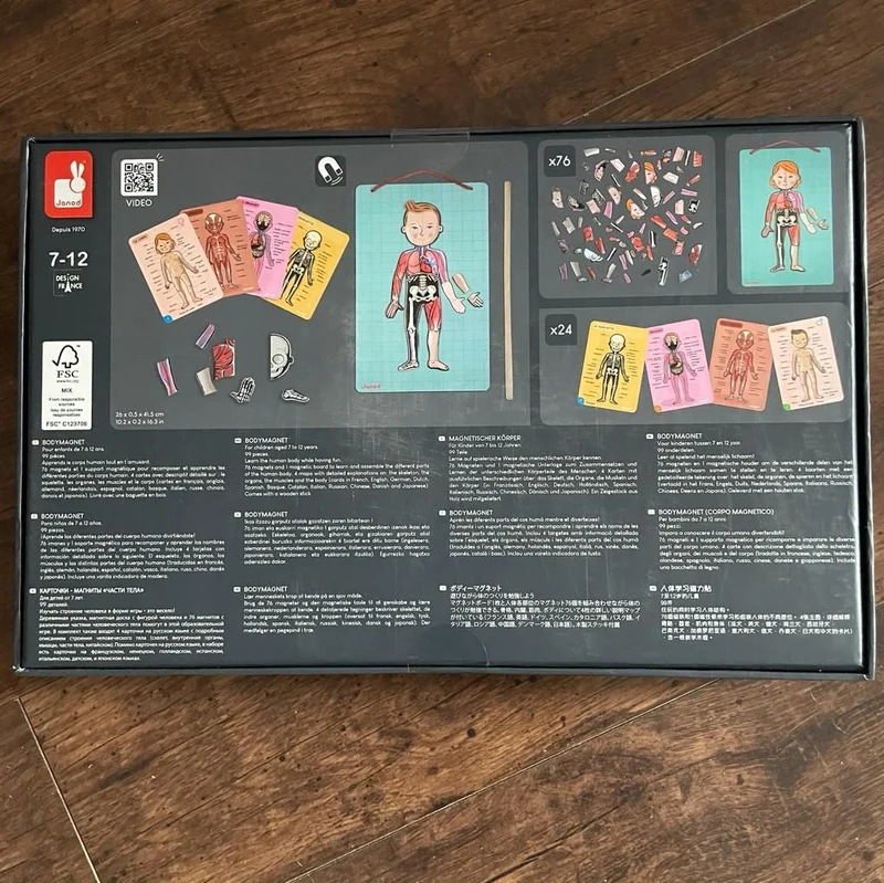 Puzzle Magnético: El cuerpo humano - Janod (Liquidación)