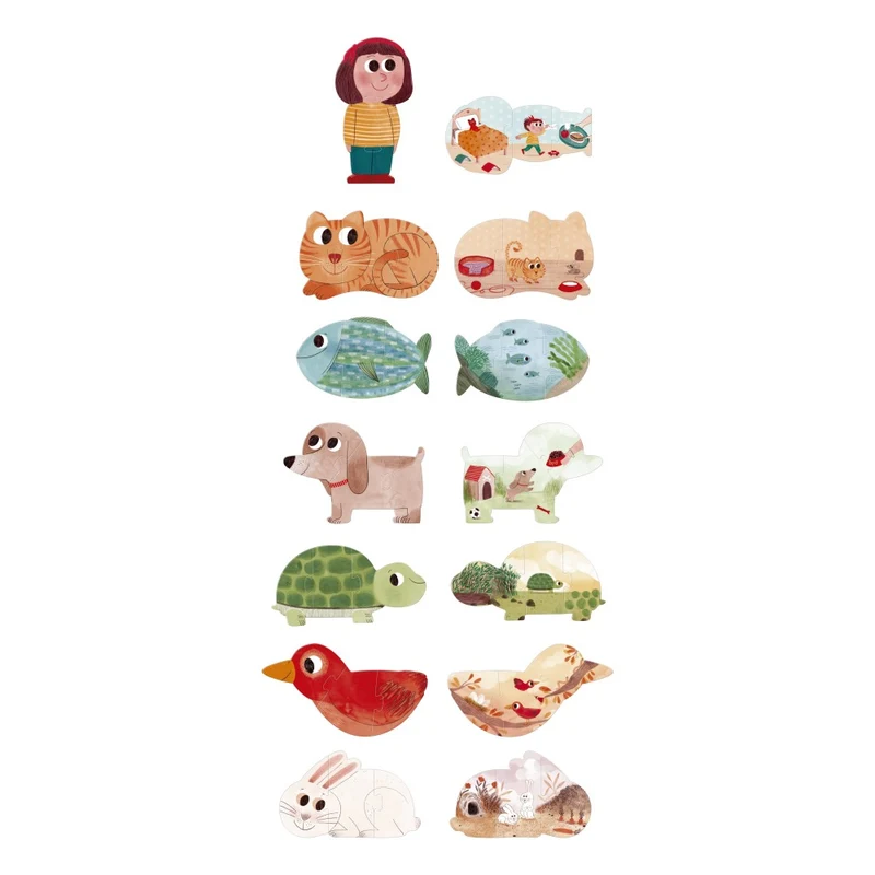 Puzzle I love my pets - Londji
