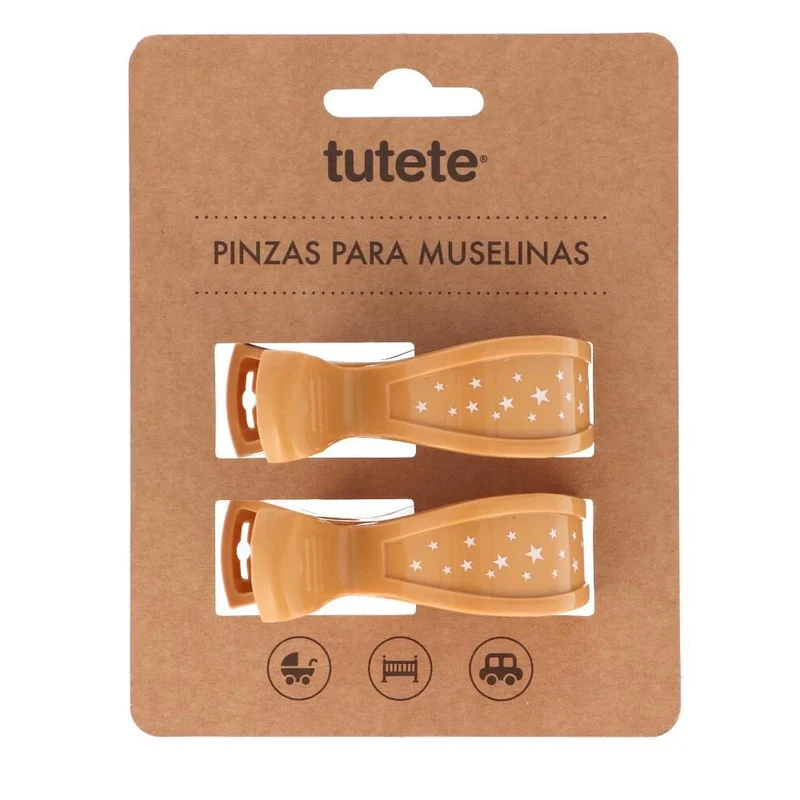 Pinzas para muselinas mostaza