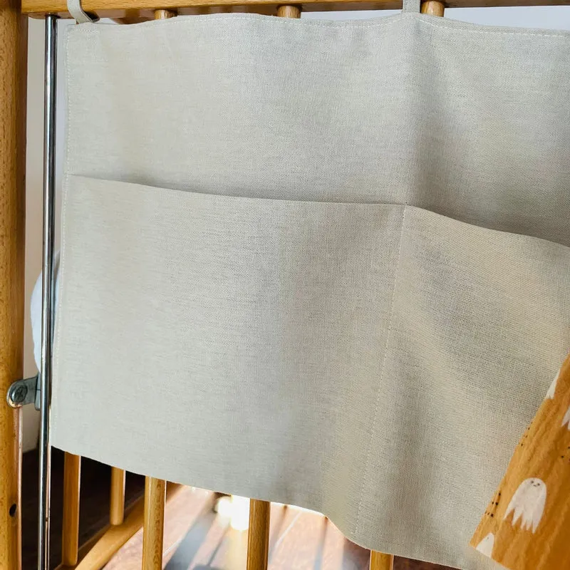 Organizador de cuna lino beige