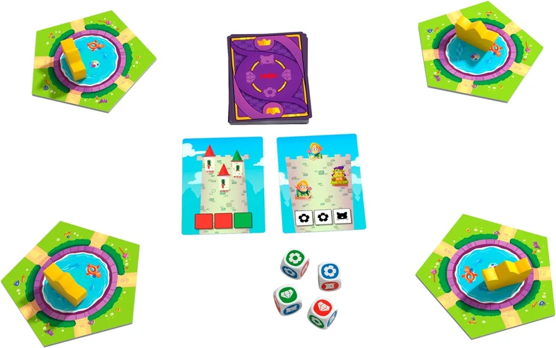 El rey de los dados Junior - Juego de cartas y dados