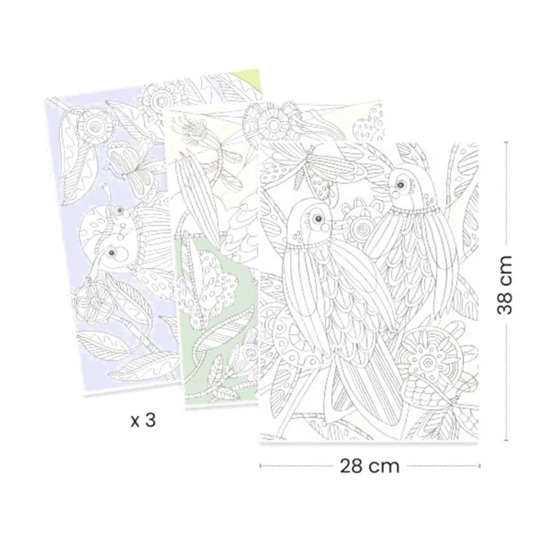 Láminas para colorear - Pájaros by Jennifer Davis