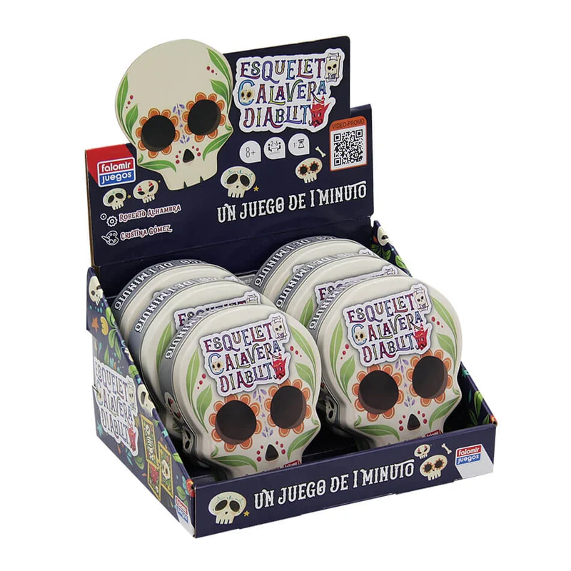 Esqueleto Calavera Diablito - Juego de rapidez y coordinación