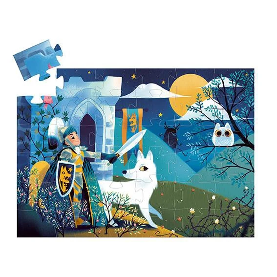 Puzzle Silueta El Caballero de la Luna Llena - 36 pzs. - Djeco