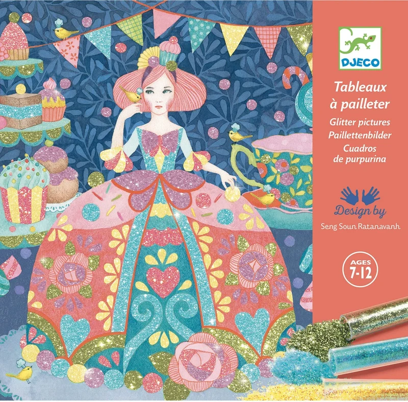 Djeco - Cuadros de purpurina - Día de ensueño