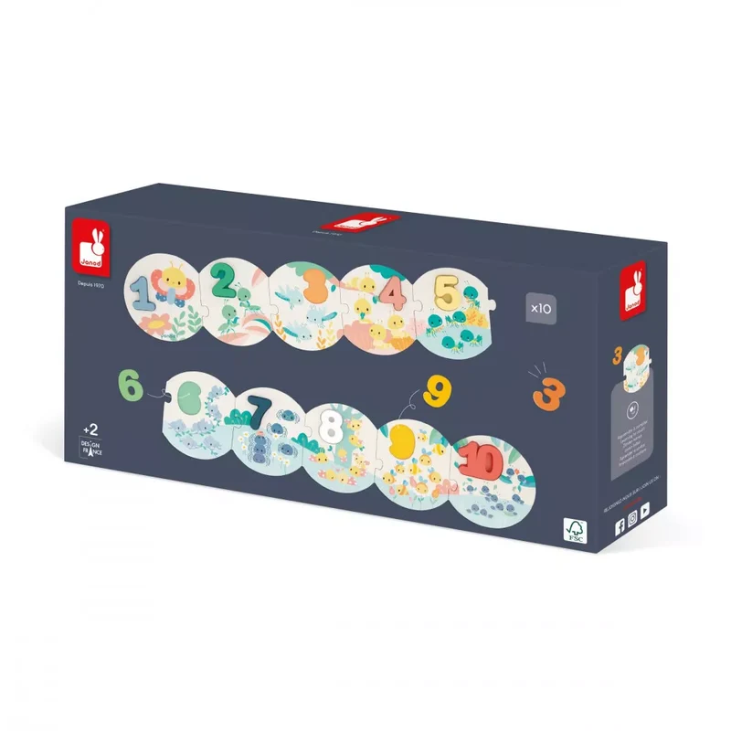 Puzzle Mis Primeros Números (Pure) - Janod