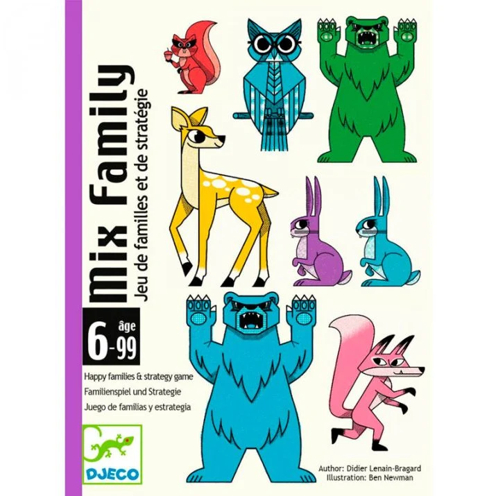 Cartas Mix Family - Juego de estrategia con cartas - Djeco