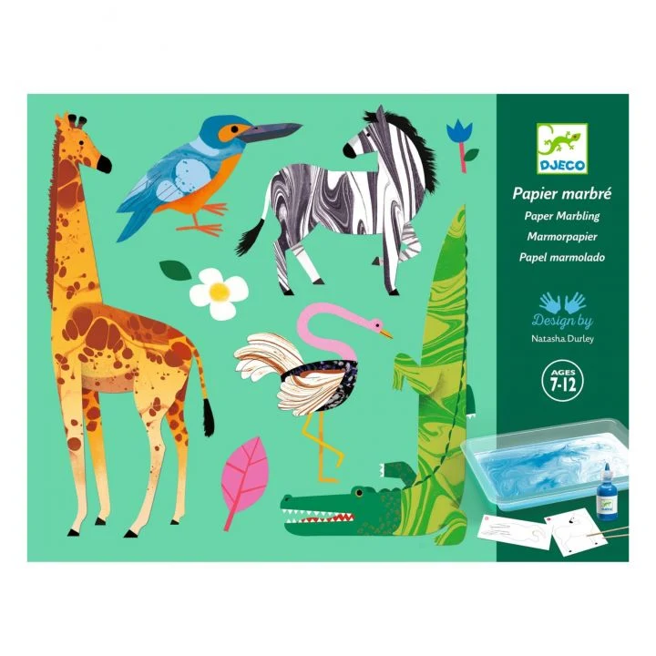 Taller de papel marmolado - Djeco