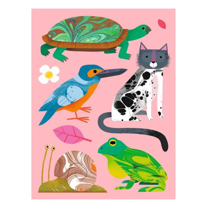 Taller de papel marmolado - Djeco