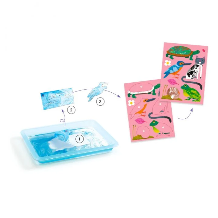 Taller de papel marmolado - Djeco
