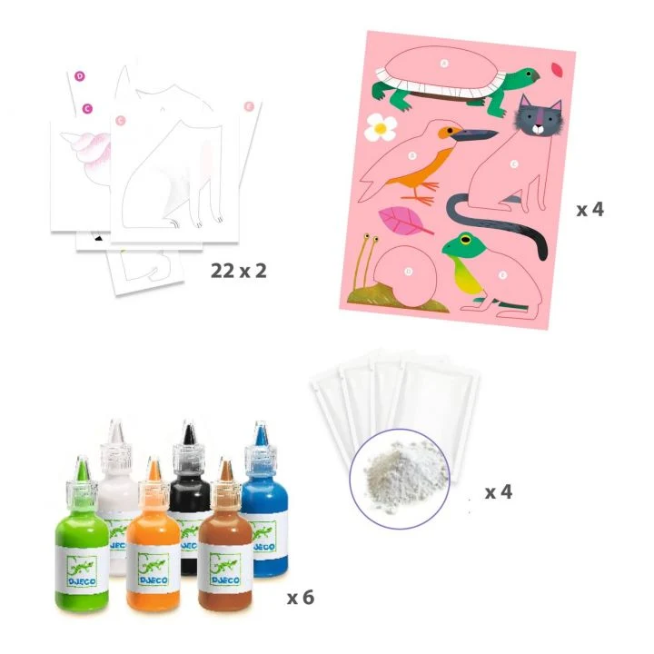 Taller de papel marmolado - Djeco