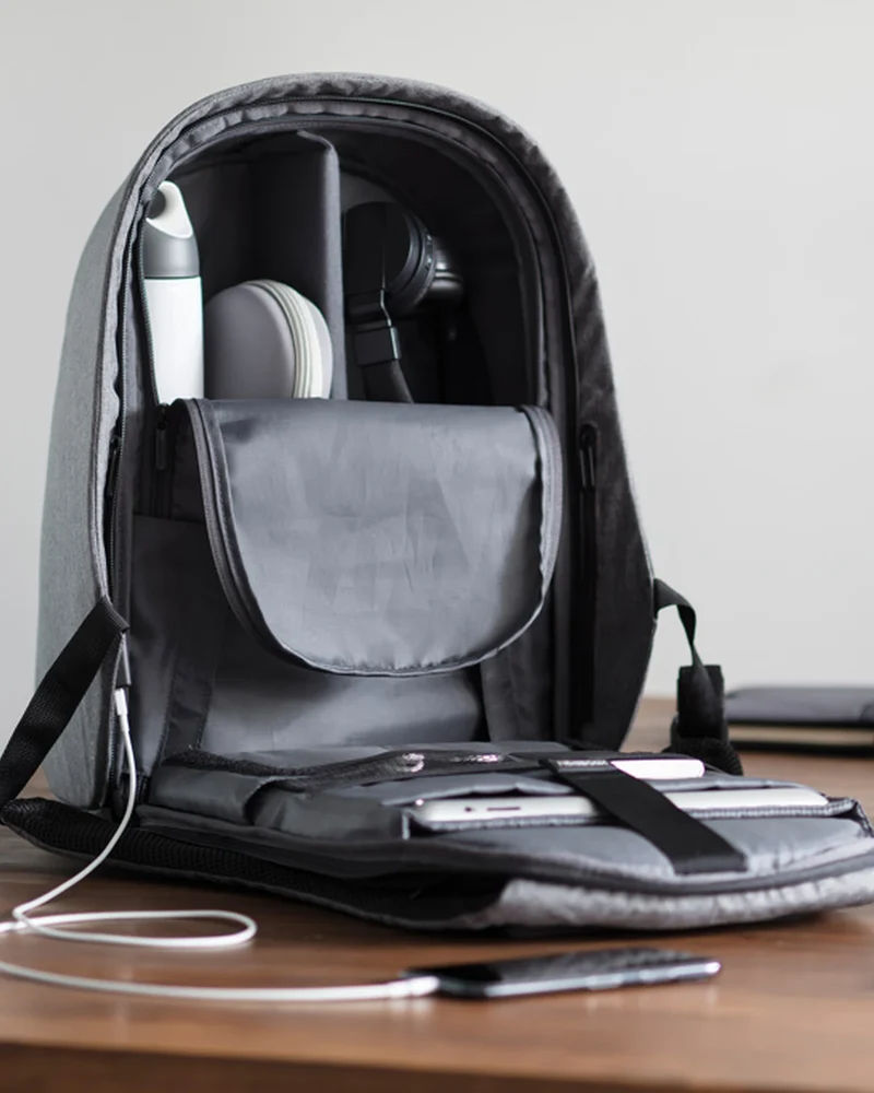 Mochila antirrobo rPET 16L Bobby Hero para personalizar