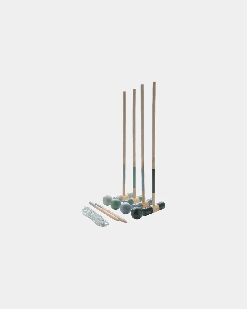 Juego de croquet de madera para personalizar