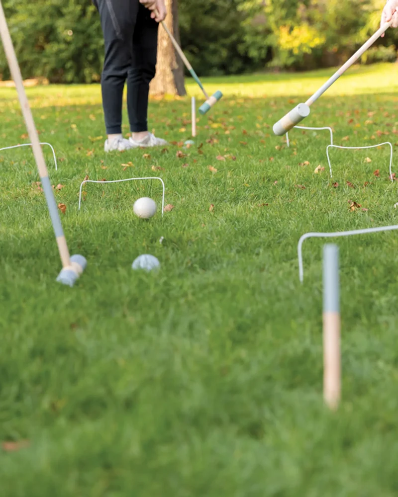 Juego de croquet de madera para personalizar