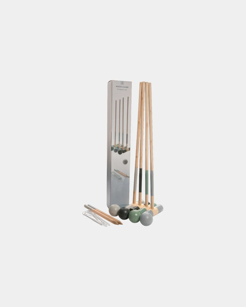 Juego de croquet de madera para personalizar