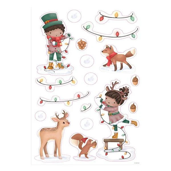 Pegatinas de Ventana Árbol de Navidad Little Dutch