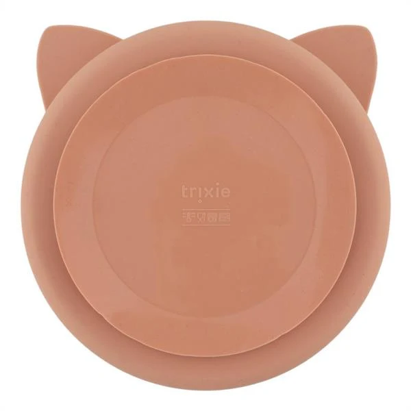 Plato Ventosa Trixie Divisiones Silicona Gato