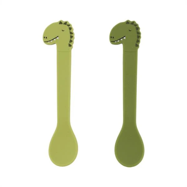 Cucharas Silicona Trixie Dino 2 Unidades