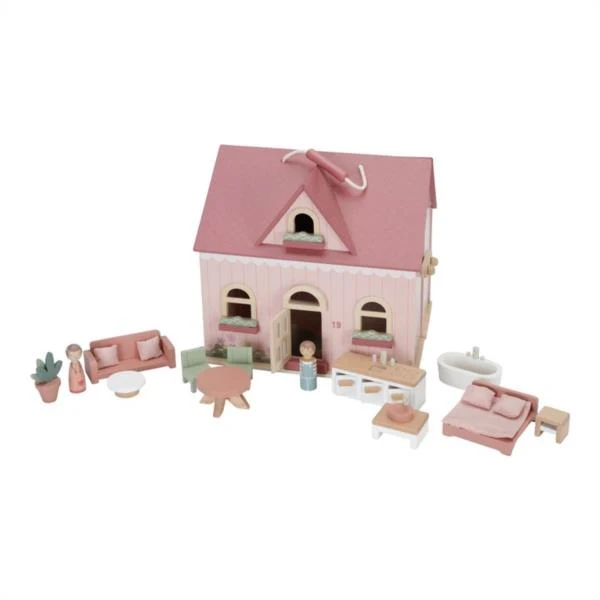 Casa De Muñecas Madera Portable Fsc Little Dutch