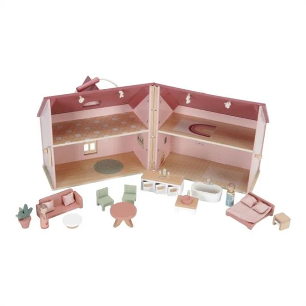 Casa De Muñecas Madera Portable Fsc Little Dutch