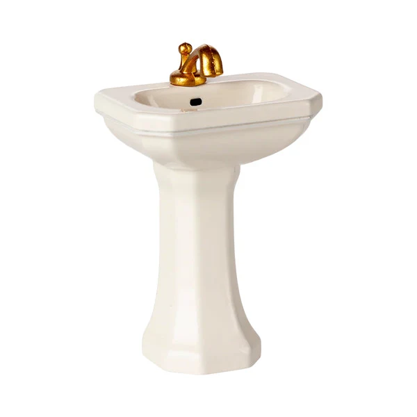 Lavabo De Baño Ratón Blanco Roto Maileg