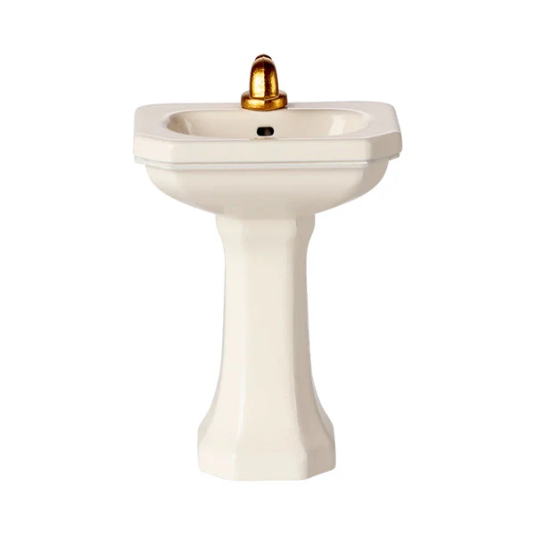 Lavabo De Baño Ratón Blanco Roto Maileg
