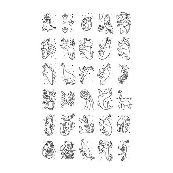 Plantillas Pizarra Mágica Kidydraw Dinos y Galaxia