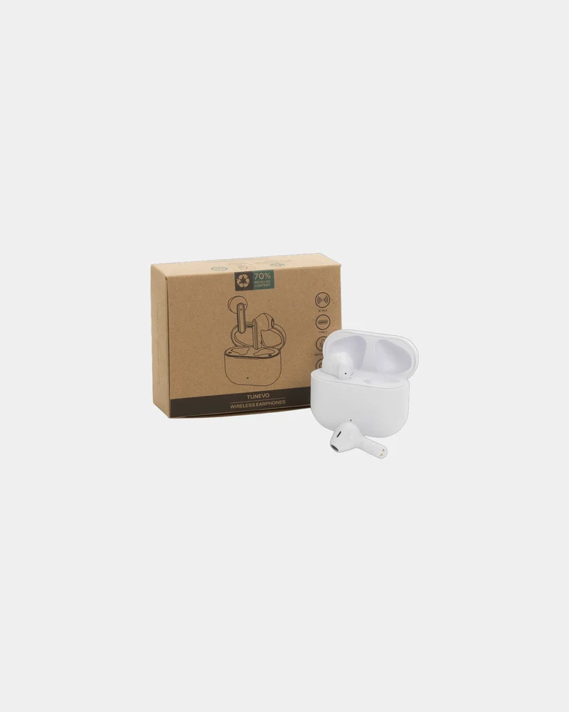 Auriculares plástico reciclado RCS Tunevo para personalizar
