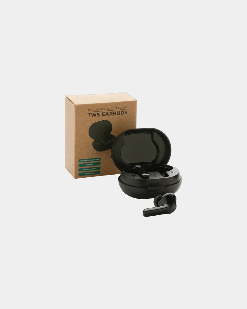 Auriculares Bluetooth plástico reciclado para personalizar