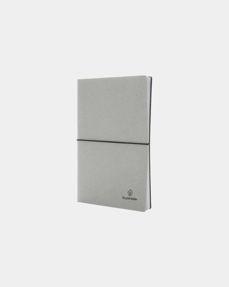 Libreta A5 cuero reciclado GRS para personalizar
