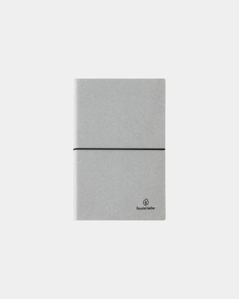 Libreta A5 cuero reciclado GRS para personalizar