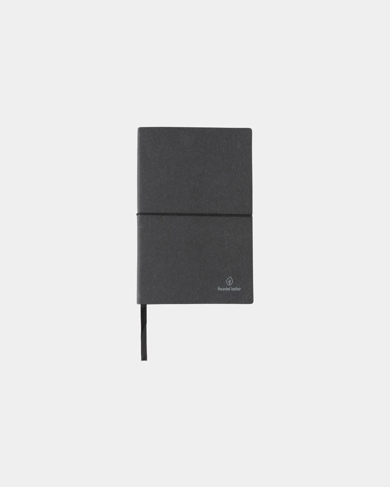 Libreta A5 cuero reciclado GRS para personalizar