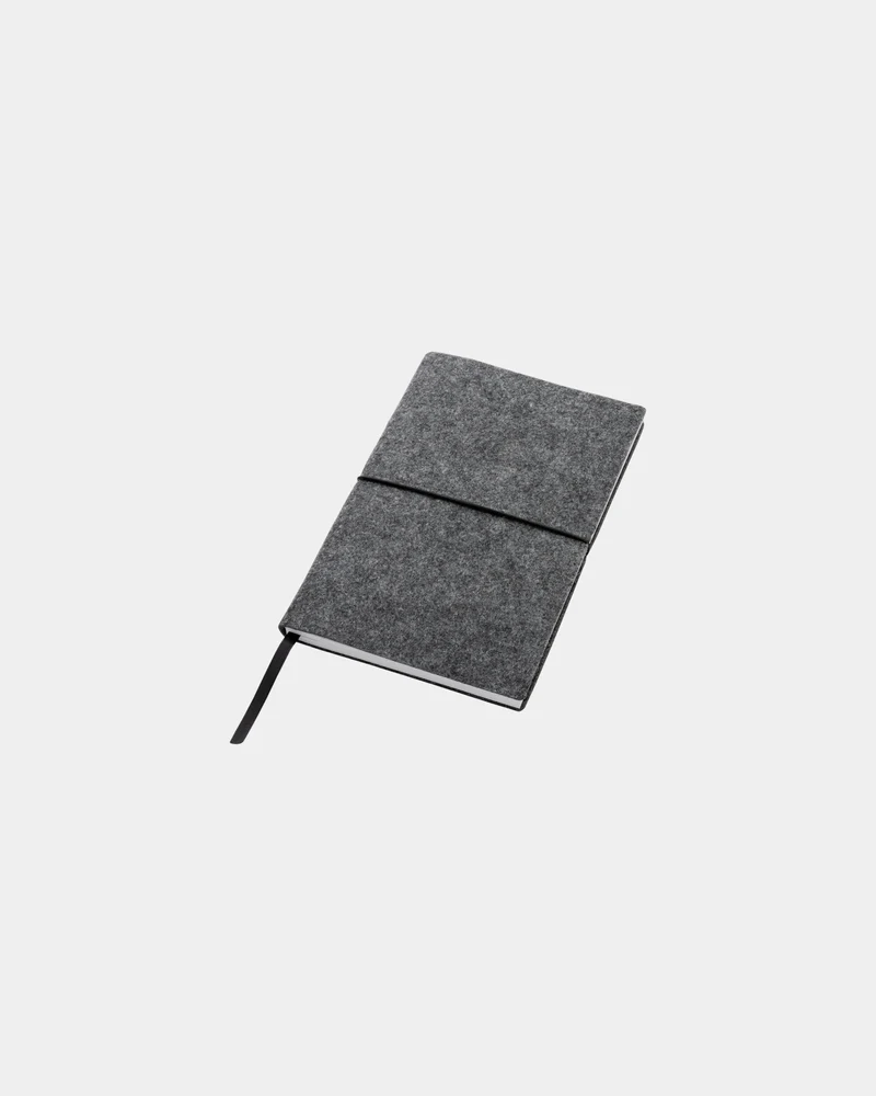 Libreta A5 fieltro reciclado GRS para personalizar